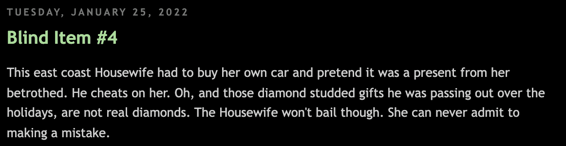 Blind Item
